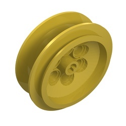 32020-3 Wiel 42.3x18mm lange ashouder geel NIEUW *5W000