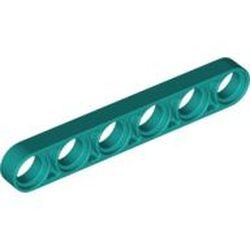 32063-39 Technic, Hefbalk 1x6 dun turquoise, donker NIEUW *1D000