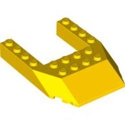 32084-3G Steen, wig 6x8 met uitsnede 4x4 geel gebruikt *1D011