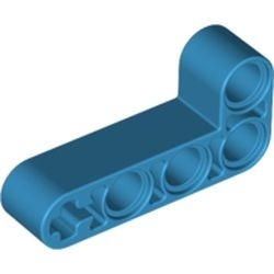 32140-156 Technic, Hefbalk 2x4 L-vorm dik blauw, donkerazuur NIEUW *1D000