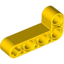 32140-3 Technic, Hefbalk 2x4 L-vorm dik geel NIEUW *1D000