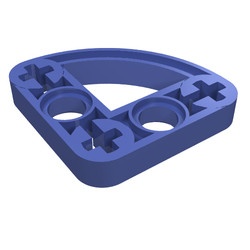 32249-43G Technic, Hefbalk 3x3 L-vormig met kwart elipse (raampje) violet NIEUW *1D000