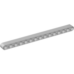 32278-99G Technic, Hefbalk 1x15 dik grijs, zeer licht (blauwachtig) gebruikt *1D000
