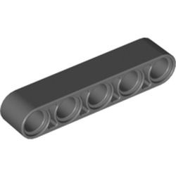 32316-85 Technic, Hefbalk 1x5 dik grijs, donker (blauwachtig) NIEUW *1DT00