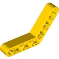 32348-3G Technic, Hefbalk 1x7 (4x4) gebogen dik geel gebruikt *1D000