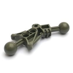 32482-10G Bionicle Toa been donker, grijs (klassiek) gebruikt *