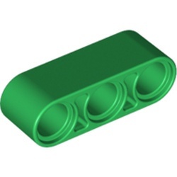 32523-6G Technic, Hefbalk 1x3 dik groen gebruikt *0D001