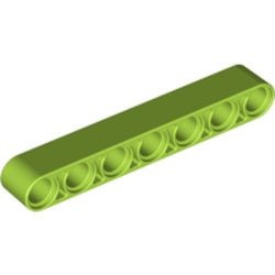 32524-34 Technic, Hefbalk 1x7 dik lime NIEUW *1DT00