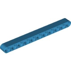 32525-153 Technic, Hefbalk 1x11 dik blauw, donkerazuur NIEUW *1D000