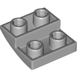 32803-86 Omgekeerde dakpan 2x2 rond grijs, licht (blauwachtig) NIEUW *1B105