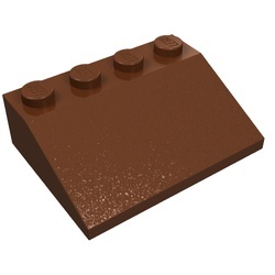3297-88 Dakpan 33 graden 3x4 bruin, roodachtig NIEUW *1B129