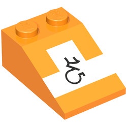 3298px8-4G Dakpan bedrukt 33 3x2 met SW wit en zwart oranje gebruikt *5R000