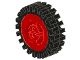 3482c01-5G Wiel met gespleten asgat met kleine geribbelde band rood gebruikt *5W000 - Img 2
