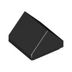 35464-11 Dakpan 1x1x2/3 dubbel (klein!) zwart NIEUW *1L412