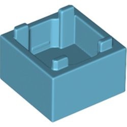35700-156 Box laag top opening blauw, middenazuur NIEUW *5K000