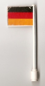 3596pb09 Vlag op vlaggemast, recht (klassiek) Duitsland wit gebruikt *0K010
