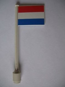 3596pb16 Vlag op vlaggemast, recht (klassiek) Nederland wit gebruikt *0K010