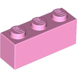 3622-104 Steen 1x3 roze, helder NIEUW *