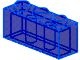 3622-14 Steen 1x3 transparant donkerblauw NIEUW *