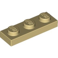 3623-2 Platte plaat 1x3 crème NIEUW *1B171