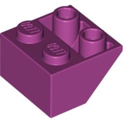3660-71 Omgekeerde dakpan 45 graden 2x2 magenta NIEUW *1B224