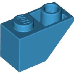 3665-153 Omgekeerde dakpan 45 graden 1x2 blauw, donkerazuur NIEUW *1B222