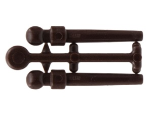 36752-120 2x toverstaf (Harry Potter) bruin, donker NIEUW *5C074