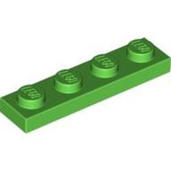 3710-36 Platte plaat 1x4 groen, helder NIEUW *1B174