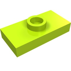 3794-34 Platte plaat 1x2 met 1 nop ZIE OOK 15573 lime NIEUW *1B346