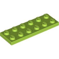 3795-34 Platte plaat 2x6 lime NIEUW *5K000