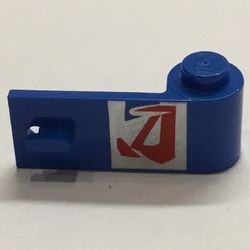 3821px1-7G Autodeur 1x3x1 rechts rood/zilver embleem blauw gebruikt *5S024