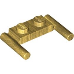 3839b-115 Platte plaat 1x2- 2 hendels lagere setting goud, parel NIEUW *1B320
