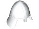 3844-1 Ridderhelm met nekbeschermer wit NIEUW *0L0000