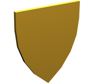 3846-115 Schild driehoek zonder opdruk goud, parel NIEUW *0L0000