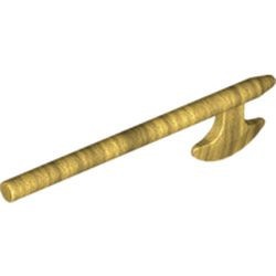 3848-115 Hellebaard klein goud, parel NIEUW *0L0000