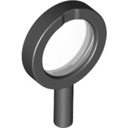 38648c01-11 Loupe met holle hendel en dik frame zwart NIEUW *0L0000