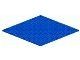 3867-7G Basisplaat 16x16 (geen nopgaten onder) blauw gebruikt *4T000