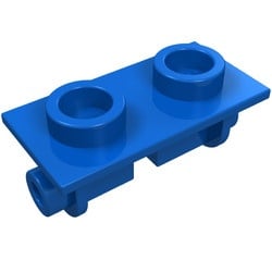 3938-7G Scharnier verticaal- topplaat 1x2 blauw gebruikt *1B313 - Img 1