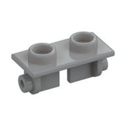 3938-86G Scharnier verticaal- topplaat 1x2 grijs, licht (blauwachtig) gebruikt *1B313