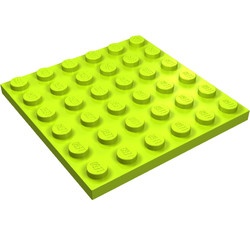 3958-34 Platte plaat 6x6 lime NIEUW *5K0000