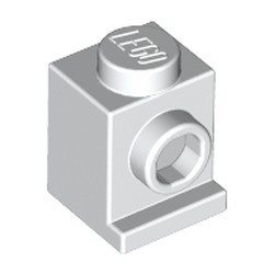 4070-1 Steen 1x1 met koplamp wit NIEUW *1B033