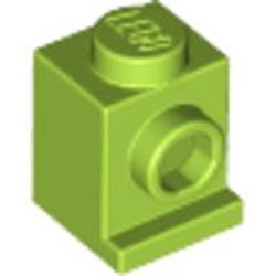 4070-34 Steen 1x1 met koplamp lime NIEUW *1B033
