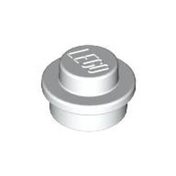 4073-1 Platte plaat 1x1 rond wit NIEUW *1B206