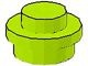 4073-34 Platte plaat 1x1 rond lime NIEUW *1B206