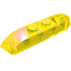 40996-19G Steen 1x4 met schuine einden en twee noppen transparant geel gebruikt *1L0000