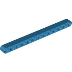 41239-153 Technic, Hefbalk 1x13 dik blauw, donkerazuur NIEUW *1D000