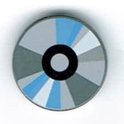 4150px35-86G Tegel 2x2 rond CD grijs, licht (blauwachtig) gebruikt *5T07-03