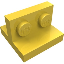 41682-3 Verbindingsplaat 2x2 1x2 in midden geel NIEUW *5A038