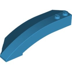 41749-153 Steen, wig 8x3x2 rechts open blauw, donkerazuur NIEUW *4D000