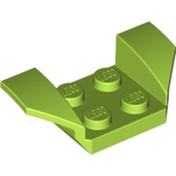 41854-34 Plaat 2x4 met spatbord verhoogde vleugels lime NIEUW *5A019